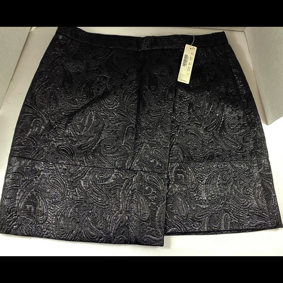 J. Crew Dresses & Skirts - J. Crew Origami Skirt In Metallic Matelasse Black Size 2, New with tags